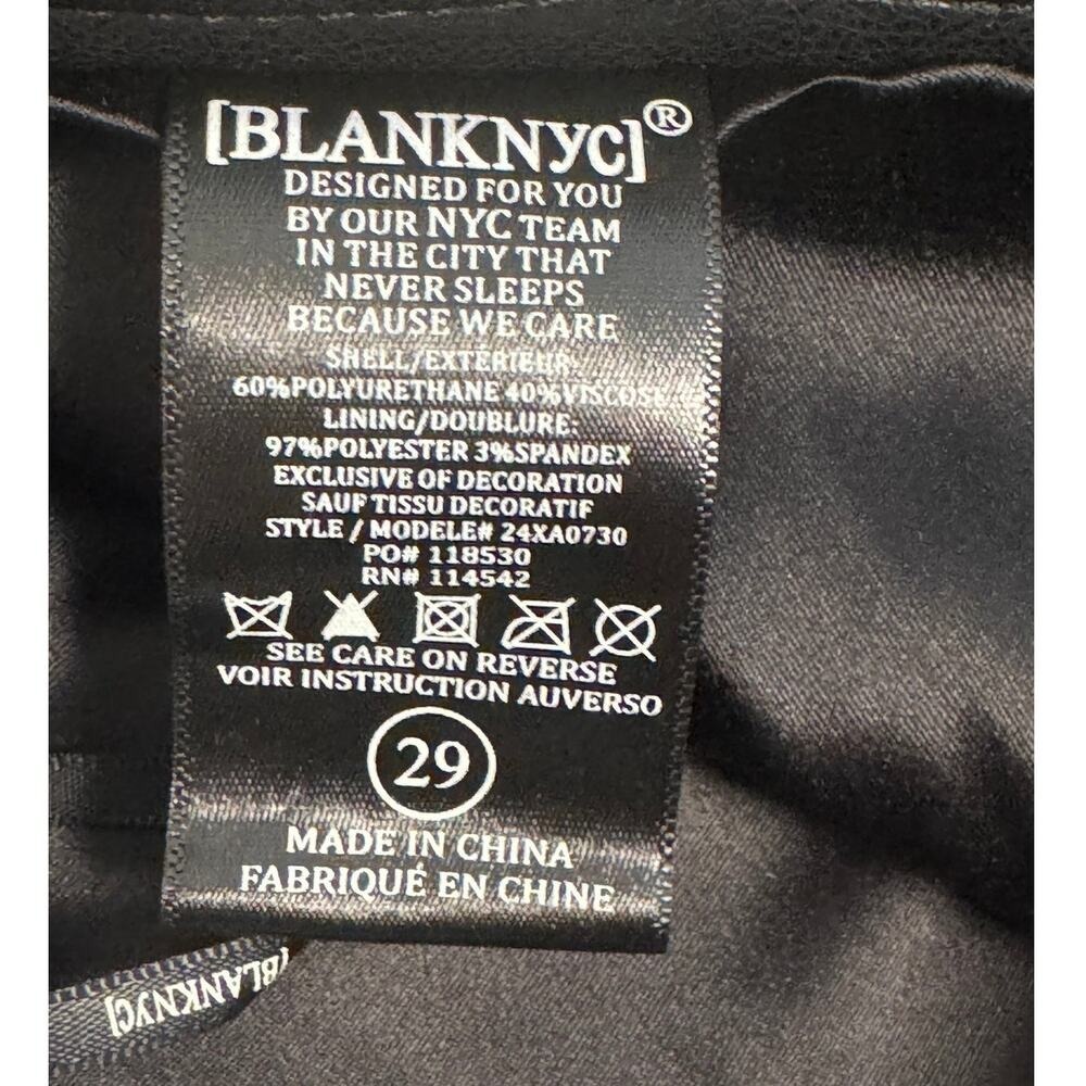 BLANK NYC Black Vegan Leather Mini Skirt - Picture 8 of 11